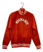 Championチャンピオン）の古着「フリースプルオーバー」｜オレンジ