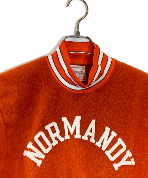 Champion（チャンピオン）Champion (チャンピオン) フリースプルオーバー オレンジ サイズ:Lの古着・服飾アイテム