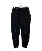 STONE ISLANDストーンアイランド）の古着「ナイロンメタルジップカーゴパンツ」｜ブラック