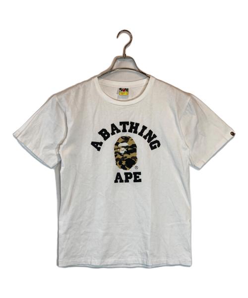 BAPE BY A BATHING APE（ベイプバイアベイシングエイプ）BAPE BY A BATHING APE (ベイプバイアベイシングエイプ) プリントTシャツ ホワイト サイズ:Lの古着・服飾アイテム