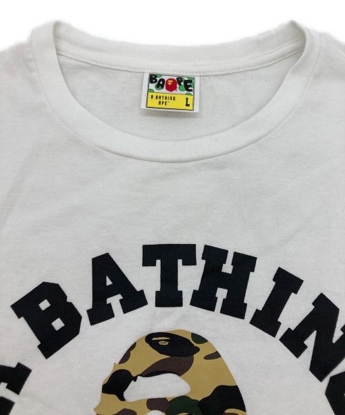 BAPE BY A BATHING APE（ベイプバイアベイシングエイプ）BAPE BY A BATHING APE (ベイプバイアベイシングエイプ) プリントTシャツ ホワイト サイズ:Lの古着・服飾アイテム