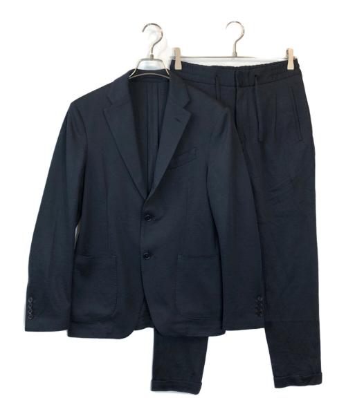 LARDINI（ラルディーニ）LARDINI (ラルディーニ) EASY WEARイージーウェア テクノウールサージ3Bスーツ ネイビー サイズ:SIZE 46の古着・服飾アイテム