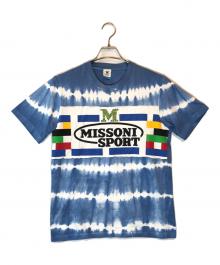 missoni sports（ミッソーニスポーツ）の古着「半袖Tシャツ」｜スカイブルー