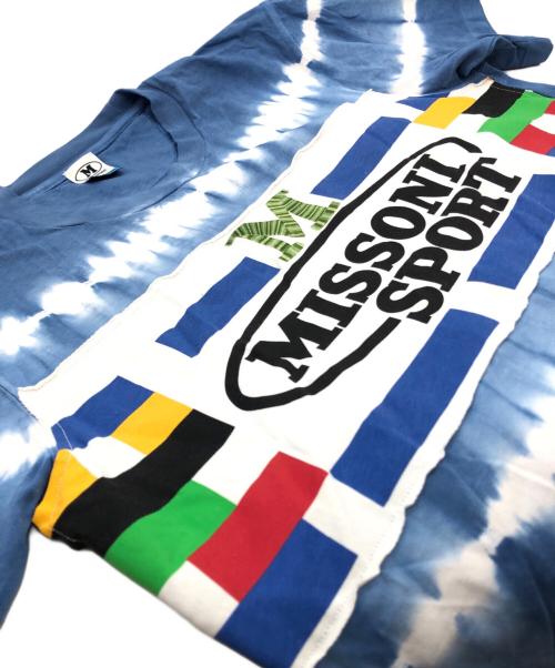 missoni sports（ミッソーニスポーツ）MISSONI SPORTS (ミッソーニスポーツ) 半袖Tシャツ スカイブルー サイズ:SIZE XS 未使用品の古着・服飾アイテム