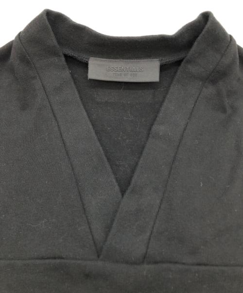 FOG ESSENTIALS（フィアオブゴッド エッセンシャル）FOG ESSENTIALS (フィアオブゴッド エッセンシャル) フットボールヘビーTシャツ ブラック サイズ:Sの古着・服飾アイテム