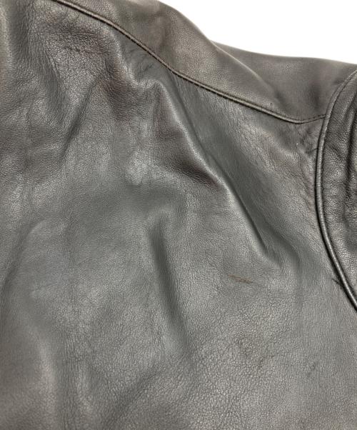 POLO RALPH LAUREN（ポロ・ラルフローレン）POLO RALPH LAUREN (ポロ・ラルフローレン) レザースイングトップ ブラック サイズ:XLの古着・服飾アイテム