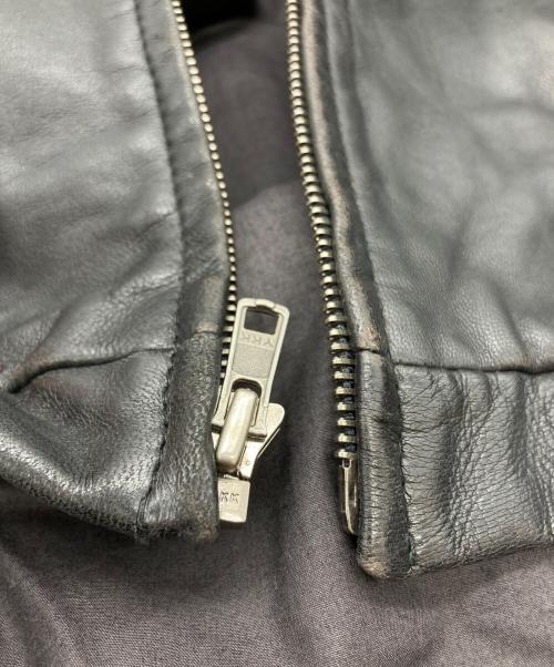 POLO RALPH LAUREN（ポロ・ラルフローレン）POLO RALPH LAUREN (ポロ・ラルフローレン) レザースイングトップ ブラック サイズ:XLの古着・服飾アイテム