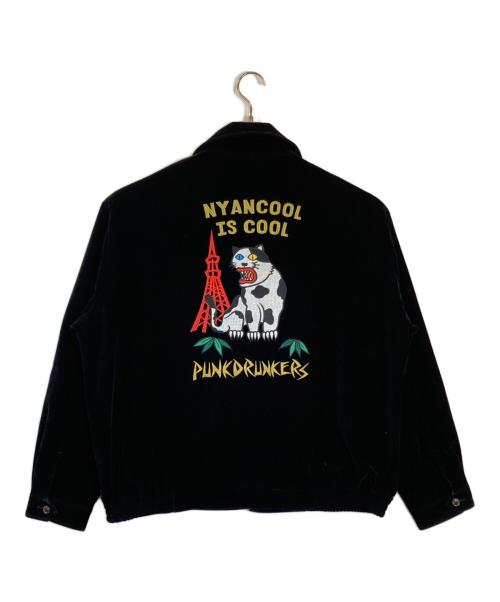PUNK DRUNKERS（パンクドランカーズ）PUNK DRUNKERS (パンクドランカーズ) 野良猫ベトジャン ブラック サイズ:Lの古着・服飾アイテム
