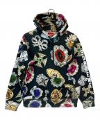 SUPREMEシュプリーム）の古着「JEWELS HOODED SWEATSHIRT」｜ブラック