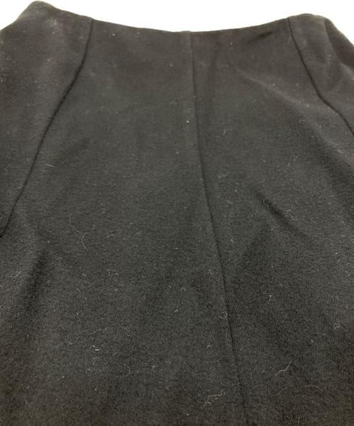 DRIES VAN NOTEN（ドリスヴァンノッテン）DRIES VAN NOTEN (ドリスヴァンノッテン) ウールフレア ロングスカート ブラック サイズ:SIZE 36の古着・服飾アイテム