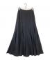 DRIES VAN NOTEN（ドリスヴァンノッテン）の古着「ウールフレア ロングスカート」｜ブラック