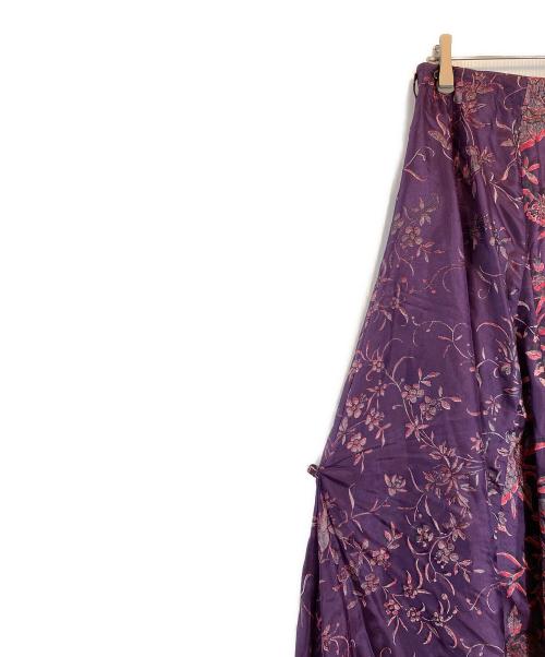DRIES VAN NOTEN（ドリスヴァンノッテン）DRIES VAN NOTEN (ドリスヴァンノッテン) 花柄スカート パープル サイズ:36の古着・服飾アイテム
