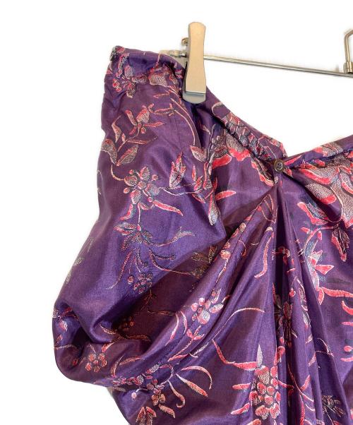 DRIES VAN NOTEN（ドリスヴァンノッテン）DRIES VAN NOTEN (ドリスヴァンノッテン) 花柄スカート パープル サイズ:36の古着・服飾アイテム