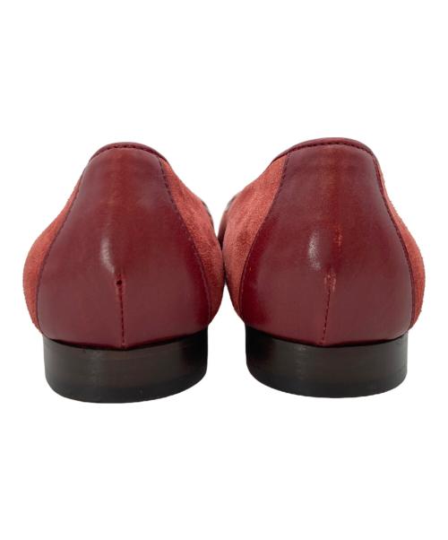 LOEWE（ロエベ）LOEWE (ロエベ) アナグラム スエード パンプス レッド サイズ:SIZE 23cmの古着・服飾アイテム