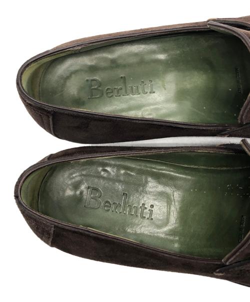 Berluti（ベルルッティ）Berluti (ベルルッティ) Andy Suede Leather Loafers ブラウン サイズ:SIZE 6 1/2の古着・服飾アイテム