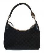 GUCCIグッチ）の古着「GGキャンバス ワンショルダーバッグ」｜ブラック