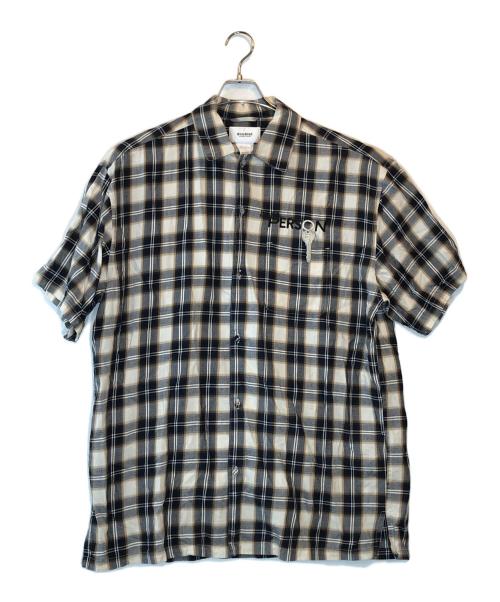 doublet（ダブレット）doublet (ダブレット) KEY PERSON EMBROIDERY SHIRT ネイビー サイズ:LARGEの古着・服飾アイテム