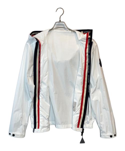 MONCLER（モンクレール）MONCLER (モンクレール) トリコロールテープ フルジップ パーカー ホワイト サイズ:SIZE 2の古着・服飾アイテム