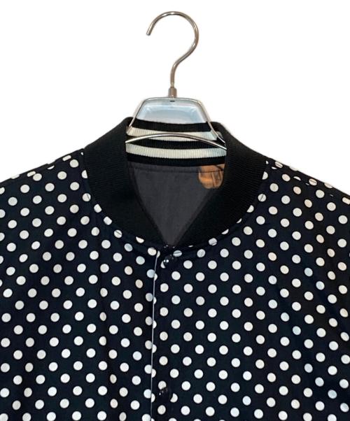 SUPREME（シュプリーム）SUPREME (シュプリーム) COMME des GARCONS SHIRT (コムデギャルソンシャツ) Reversible Varsity Baseball Jacket ブラック サイズ:Lの古着・服飾アイテム