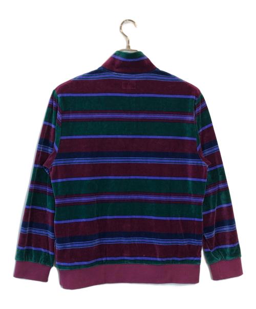 SUPREME（シュプリーム）Supreme (シュプリーム) Stripe Velour Half Zip Pullover パープル サイズ:SIZE Mの古着・服飾アイテム