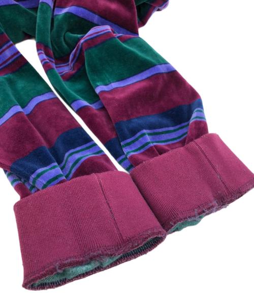 SUPREME（シュプリーム）Supreme (シュプリーム) Stripe Velour Half Zip Pullover パープル サイズ:SIZE Mの古着・服飾アイテム