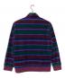 Supreme (シュプリーム) Stripe Velour Half Zip Pullover パープル サイズ:SIZE M：14000円