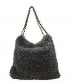 VIOLAd'OROヴィオラドーロ）の古着「ELMO カルガンラムチェーン トートバッグ」｜グレー