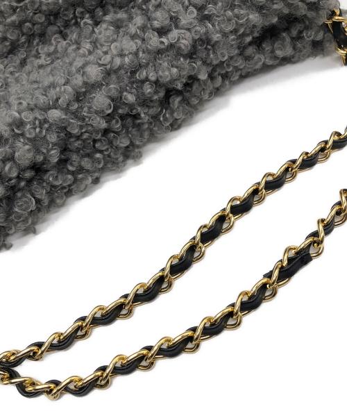 VIOLAd'ORO（ヴィオラドーロ）VIOLAd'ORO (ヴィオラドーロ) ELMO カルガンラムチェーン トートバッグ グレーの古着・服飾アイテム