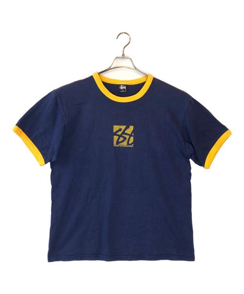 stussy（ステューシー）stussy (ステューシー) リンガーTシャツ ネイビー サイズ:SIZE XLの古着・服飾アイテム