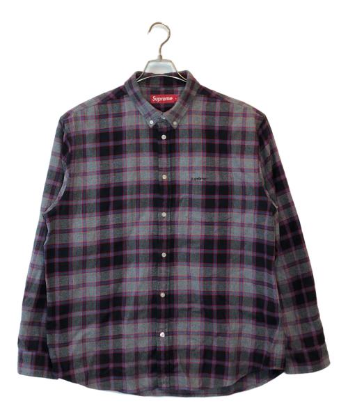 SUPREME（シュプリーム）Supreme (シュプリーム) Plaid Flannel Shirt グレー サイズ:XLの古着・服飾アイテム