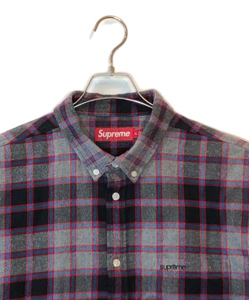 SUPREME（シュプリーム）Supreme (シュプリーム) Plaid Flannel Shirt グレー サイズ:XLの古着・服飾アイテム