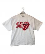 WIND AND SEA×THE ROLLING STONESウィンダンシー×ザ ローリングストーンズ）の古着「半袖Tシャツ」｜ホワイト