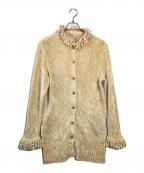 Christian Diorクリスチャン ディオール）の古着「シルクフリンジロングカーディガン」｜イエロー