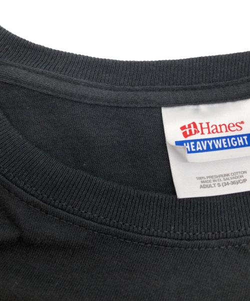 Hanes（ヘインズ）Hanes (ヘインズ) プリントカットソー ブラック サイズ:Sの古着・服飾アイテム