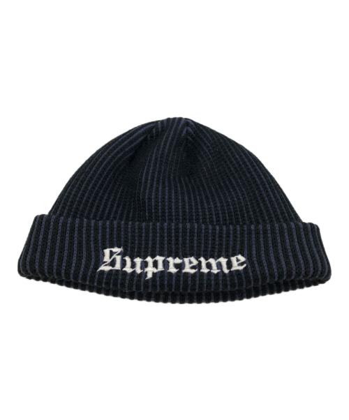 SUPREME（シュプリーム）Supreme (シュプリーム) 2tone rib beanie ブラック サイズ:下記参照の古着・服飾アイテム