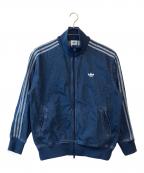 adidasアディダス）の古着「アディカラー デニム ファイヤーバード トラックトップ」｜ブルー