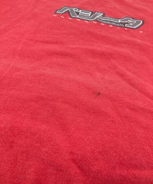 USED（ユーズド）USED (ユーズド) プリントTシャツ レッド サイズ:Lの古着・服飾アイテム