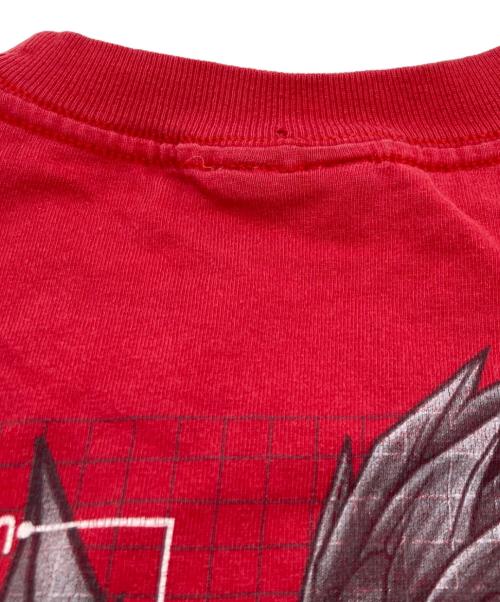 USED（ユーズド）USED (ユーズド) プリントTシャツ レッド サイズ:Lの古着・服飾アイテム