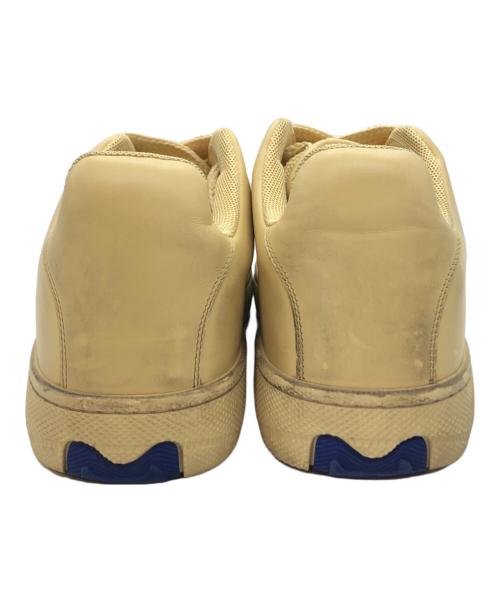 BURBERRY（バーバリー）BURBERRY (バーバリー) Box Leather Sneakers ベージュ サイズ:44の古着・服飾アイテム