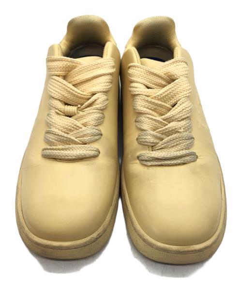 BURBERRY（バーバリー）BURBERRY (バーバリー) Box Leather Sneakers ベージュ サイズ:44の古着・服飾アイテム