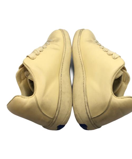 BURBERRY（バーバリー）BURBERRY (バーバリー) Box Leather Sneakers ベージュ サイズ:44の古着・服飾アイテム