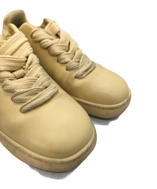 BURBERRY（バーバリー）BURBERRY (バーバリー) Box Leather Sneakers ベージュ サイズ:44の古着・服飾アイテム