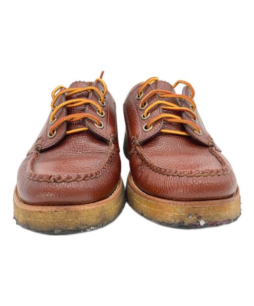 G.H.BASS（ジーエイチバス）G.H.BASS (ジーエイチバス) CASSIDY&SEPTIS シボ革モカシンシューズ ブラウン サイズ:38 1/2の古着・服飾アイテム