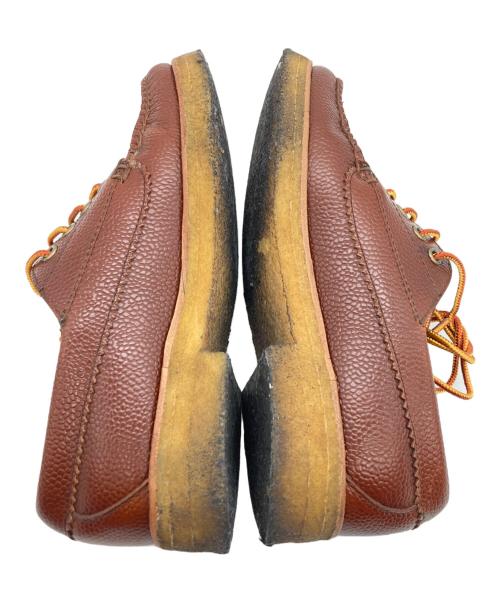 G.H.BASS（ジーエイチバス）G.H.BASS (ジーエイチバス) CASSIDY&SEPTIS シボ革モカシンシューズ ブラウン サイズ:38 1/2の古着・服飾アイテム