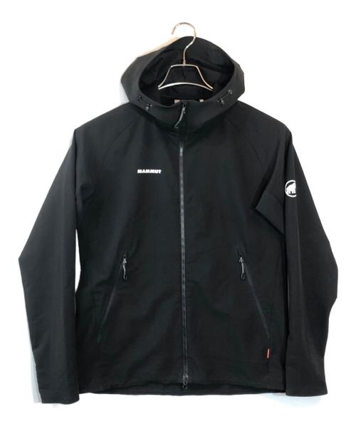 MAMMUT（マムート）MAMMUT (マムート) 2.0ソフトシェルフーデットジャケット ブラック サイズ:SIZE Lの古着・服飾アイテム