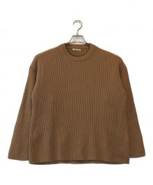 AURALEE（オーラリー）の古着「SUPER FINE WOOL RIB KINT」｜ブラウン