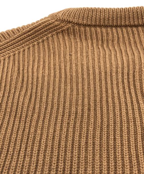 AURALEE（オーラリー）AURALEE (オーラリー) SUPER FINE WOOL RIB KINT ブラウン サイズ:３の古着・服飾アイテム
