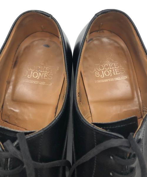 Crockett & Jones（クロケット＆ジョーンズ）Crockett & Jones (クロケット＆ジョーンズ) 内羽根 プレーントゥ シューズ ブラック サイズ:8 Eの古着・服飾アイテム