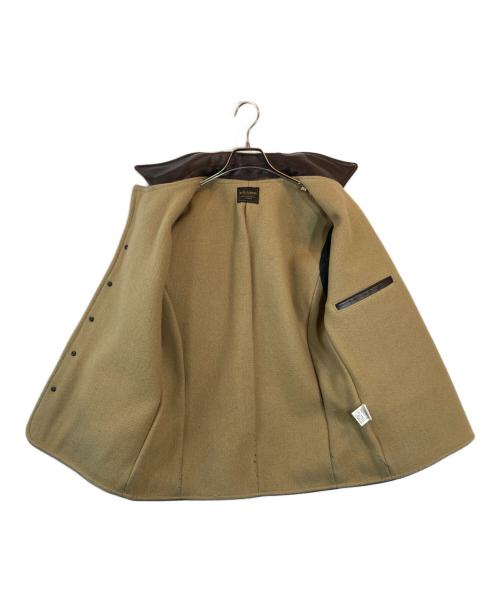 BY GLADHAND（バイグラッドハンド）BY GLADHAND (バイグラッドハンド) カウハイドレザーカーコート ブラウン サイズ:Mの古着・服飾アイテム