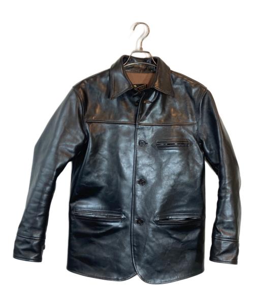 HOR.L.TOGS（ソノタブランド）HOR.L.TOGS (ソノタブランド) ホースハイドカーコート ブラック サイズ:SIZE 38の古着・服飾アイテム